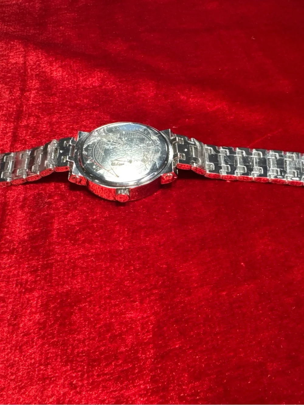 Diamond Maxx Genuine Diamond Watch Stainless Steel Not Working Missing Band Pin